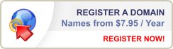 Register a Domain with Altair Solutions!  Domain names from $7.95 per year!
